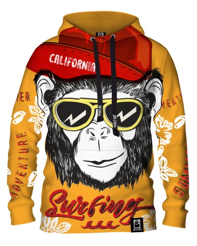 Hoodie with the hood Surf Monkey