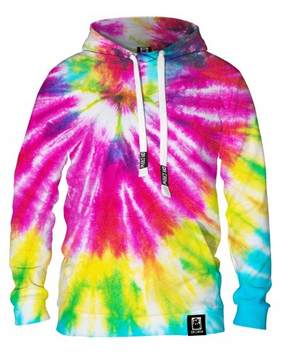 Hoodie with the hood Tie Die Colorful