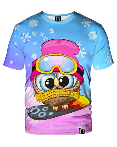T-shirt Owl Snowboard