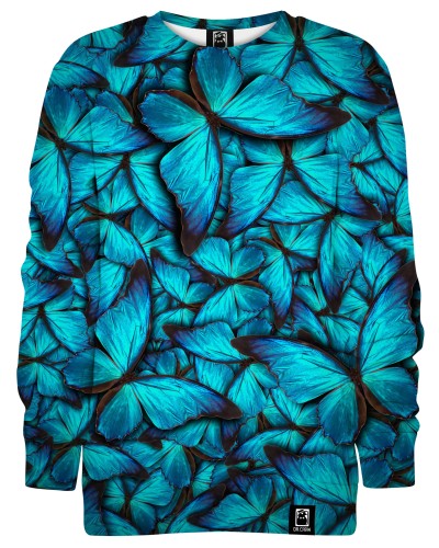 Bluza bez kaptura Butterfly Blue