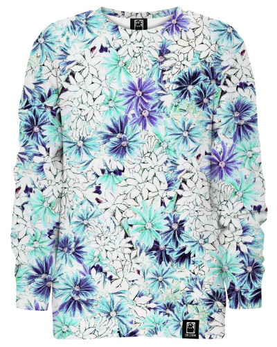 Hoodie without the hood Bright Floral