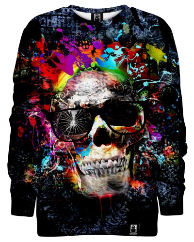 Hoodie without the hood Creative Skull