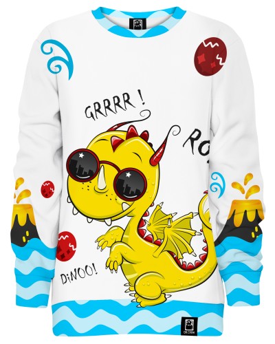 Bluza bez kaptura Cute Dino