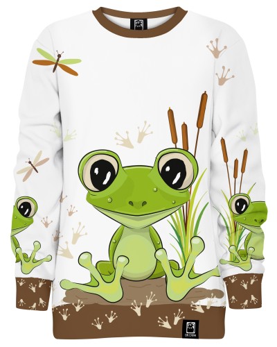 Hoodie without the hood Cute Frog