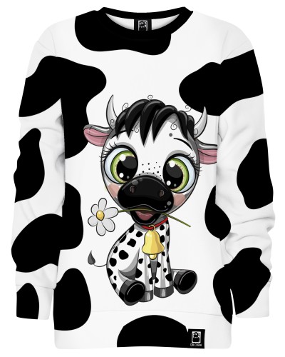 Hoodie without the hood Cute Cow