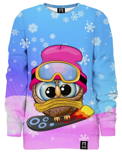 Hoodie without the hood Owl Snowboard