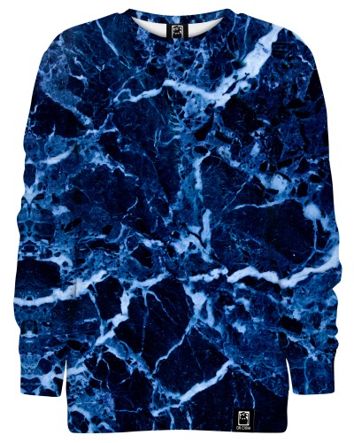 Hoodie without the hood Marble Blue