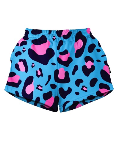 Shorts Leopard Blue