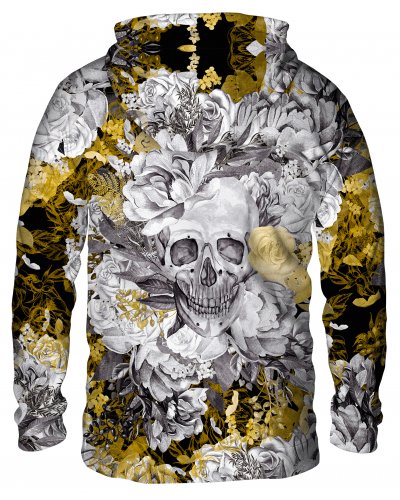 Hoodie with the hood Skull in Flower