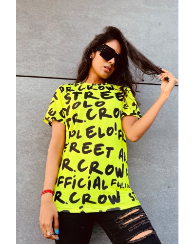 T-Shirt Dr.Crow Neon Yellow