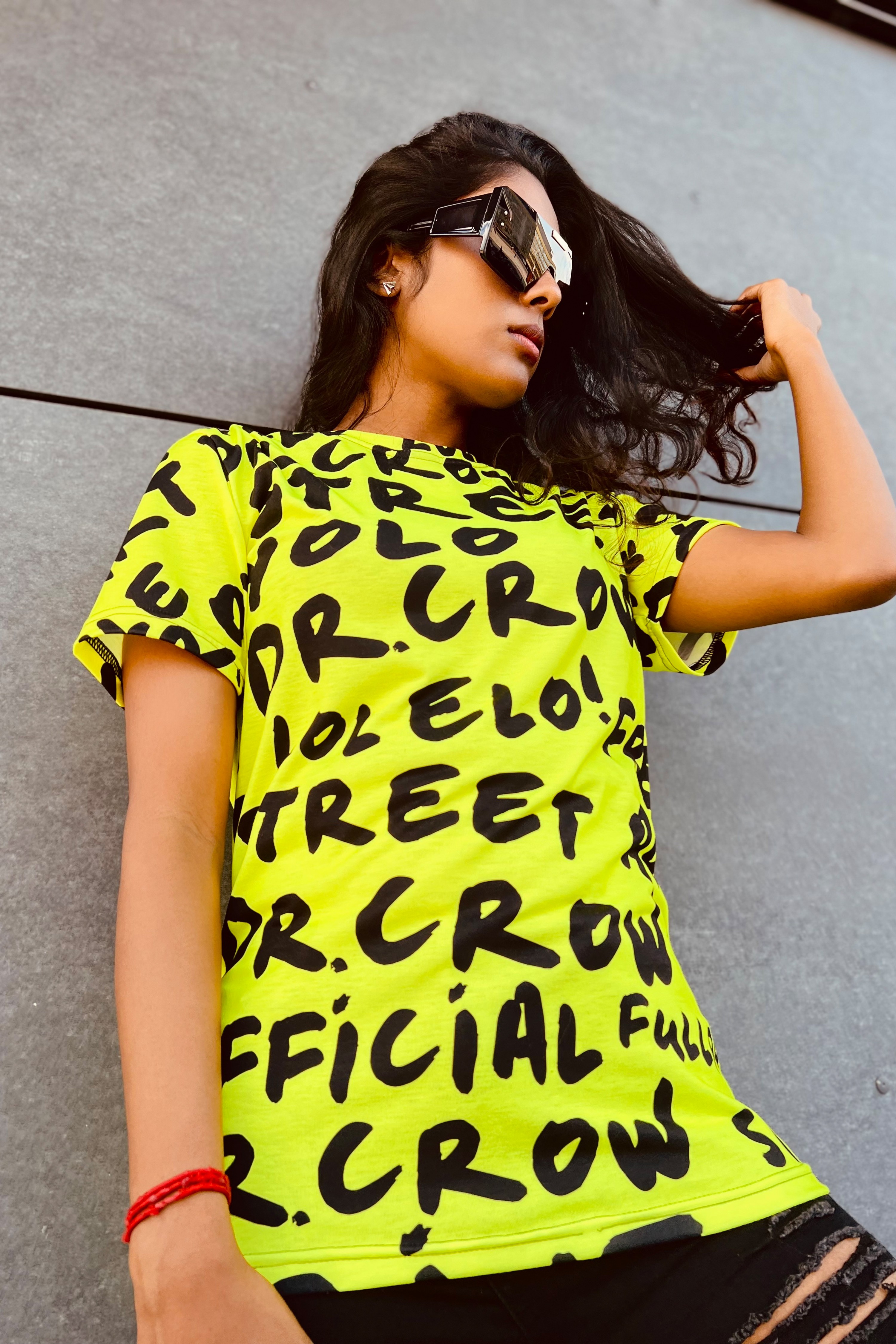 Bright yellow t shirt best sale