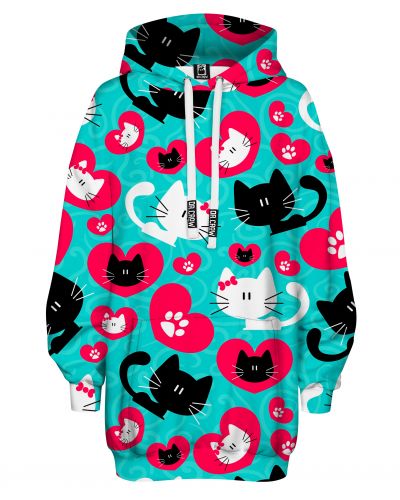 Bluza Oversize Heart Kitty