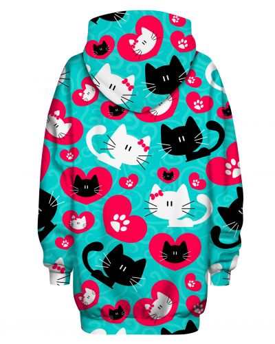 Bluza Oversize Heart Kitty