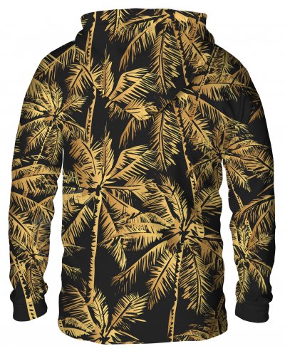 Hoodie with the hood Gold Palms