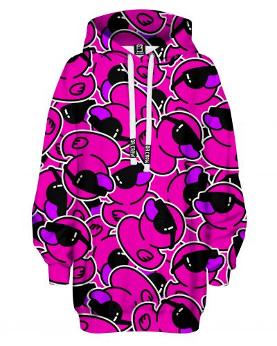 Hoodies Oversize Ducks Pink