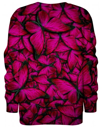 Hoodie without the hood Butterfly Pink