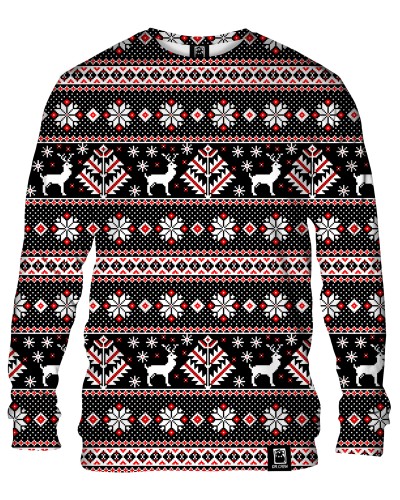 copy of Hoodie without the hood Christmas Jumper Black