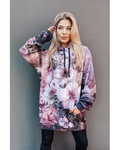 Bluza Oversize Flowers Watercolor