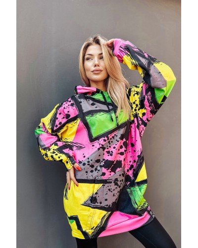 Bluza Oversize Abstract Geometric