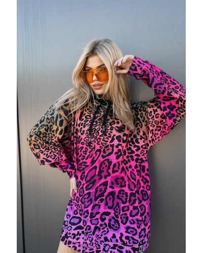 Bluza Oversize Multicolor Leopard