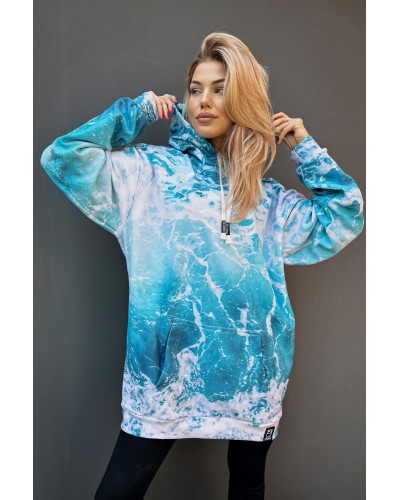 Bluza Oversize Marble Waves