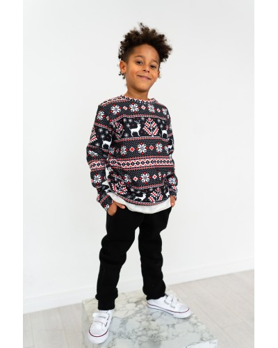 Bluza bez kaptura Christmas Jumper Black