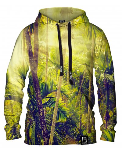 Hoodie with the hood Tropical Forest