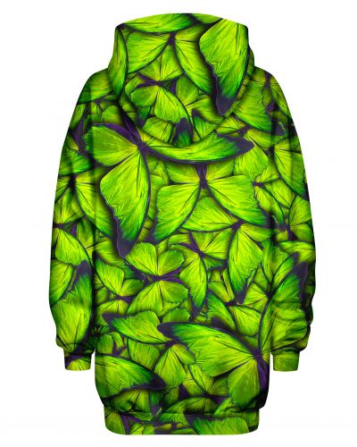 Hoodies Oversize Butterfly Green