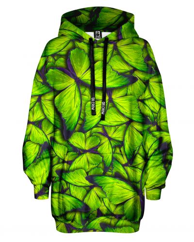 Hoodies Oversize Butterfly Green