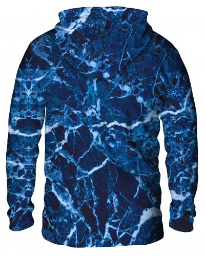 Hoodie with the hood Marble Blue