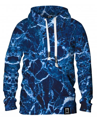 Hoodie with the hood Marble Blue