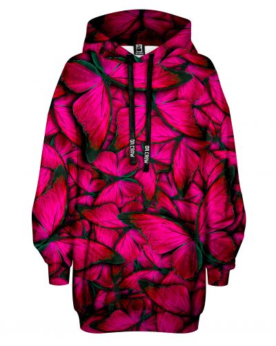 Hoodies Oversize Butterfly Pink