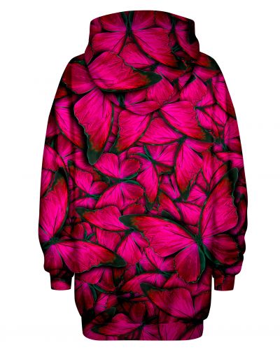 Hoodies Oversize Butterfly Pink