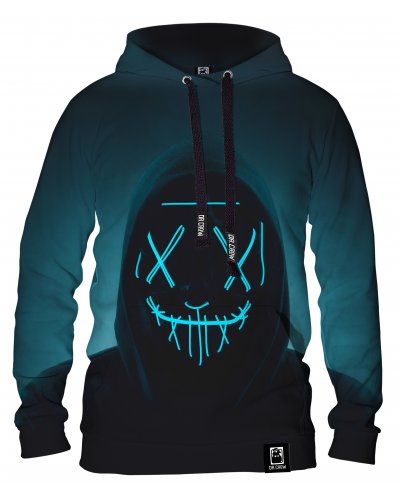 Hoodie with the hood Neon Mask