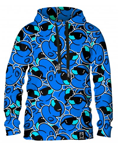 Hoodie with the hood Ducks Blue