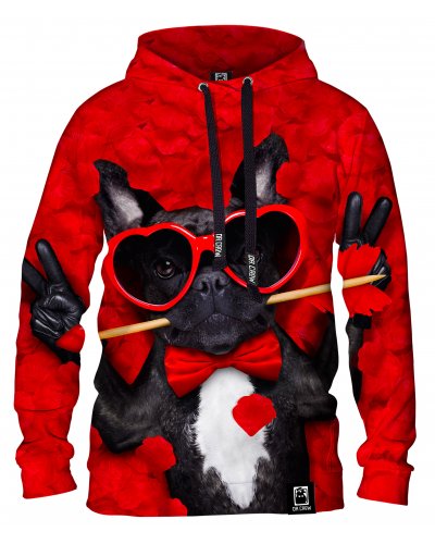 Hoodie with the hood Dog Lover