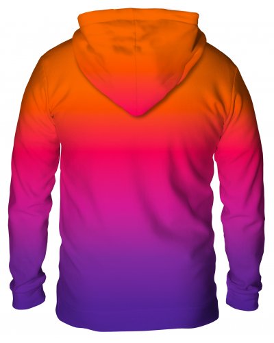 Hoodie with the hood Ombre Orange Purple