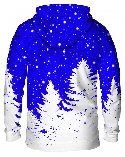 Hoodie with the hood Christmas Tree Blue