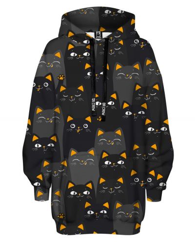 Hoodies Oversize Cats Orange