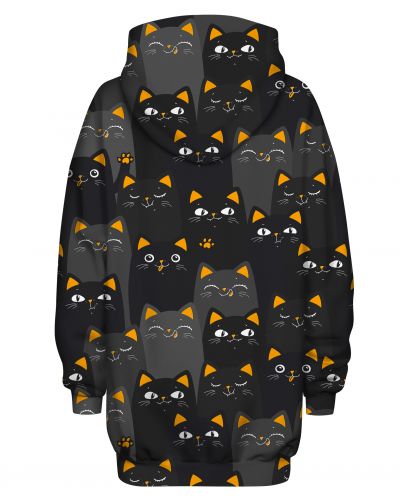 Hoodies Oversize Cats Orange