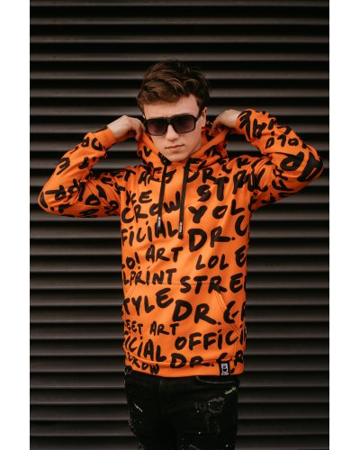 Bluza z kapturem Dr.Crow Orange