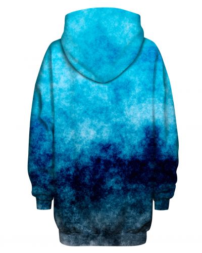 Hoodies Oversize Blue Grunge