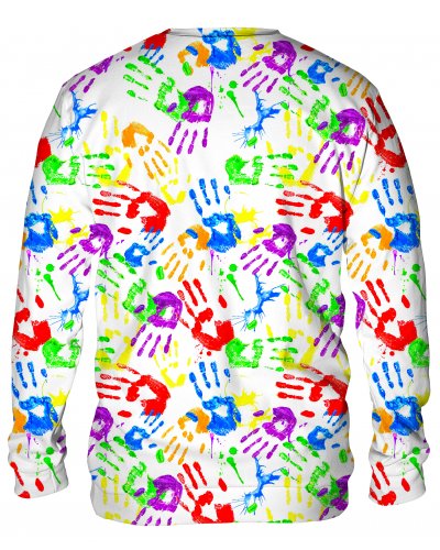 Hoodie without the hood Handprints