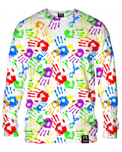 Hoodie without the hood Handprints