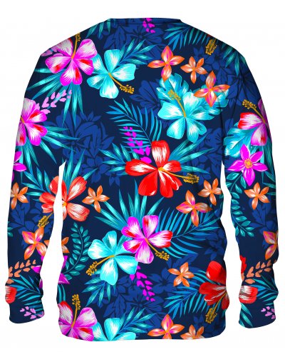 Hoodie without the hood Colorful Flowers
