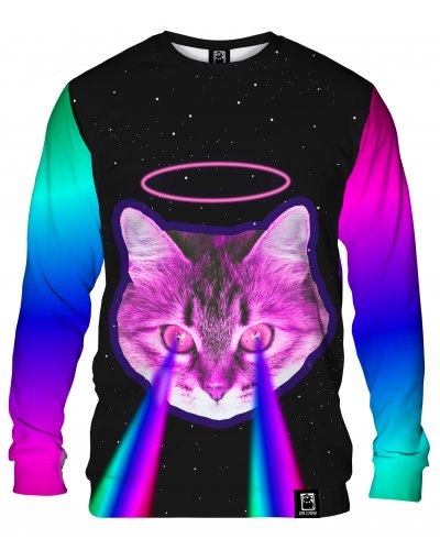 Hoodie without the hood Rainbow Cat