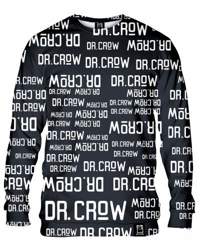 Bluza bez kaptura Dr.Crow Text Black