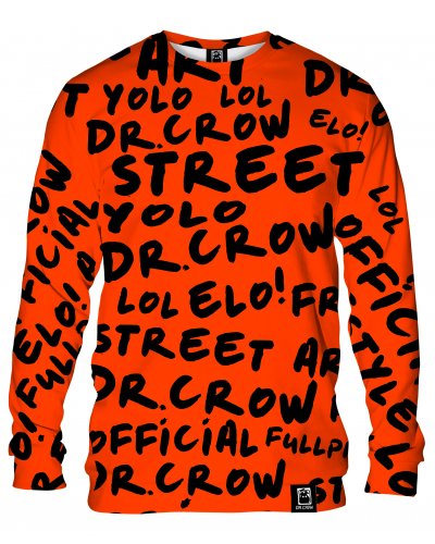 Bluza bez kaptura Dr.Crow Orange