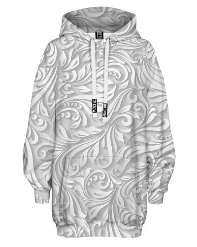 Hoodies Oversize White Paisley