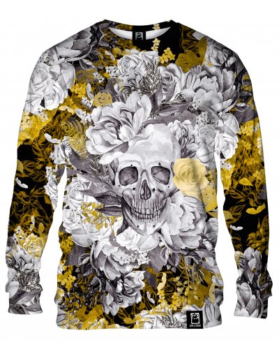 Hoodie without the hood Skull in Flower